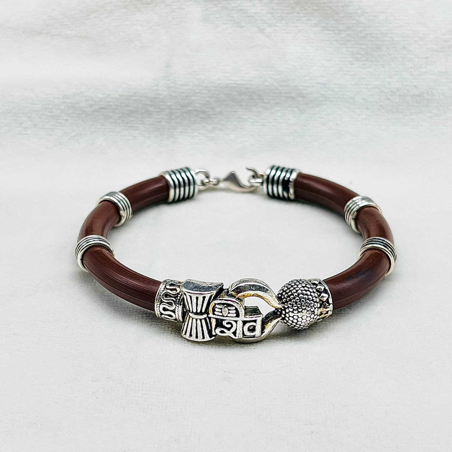 Silver Shiva Gents Bracelet