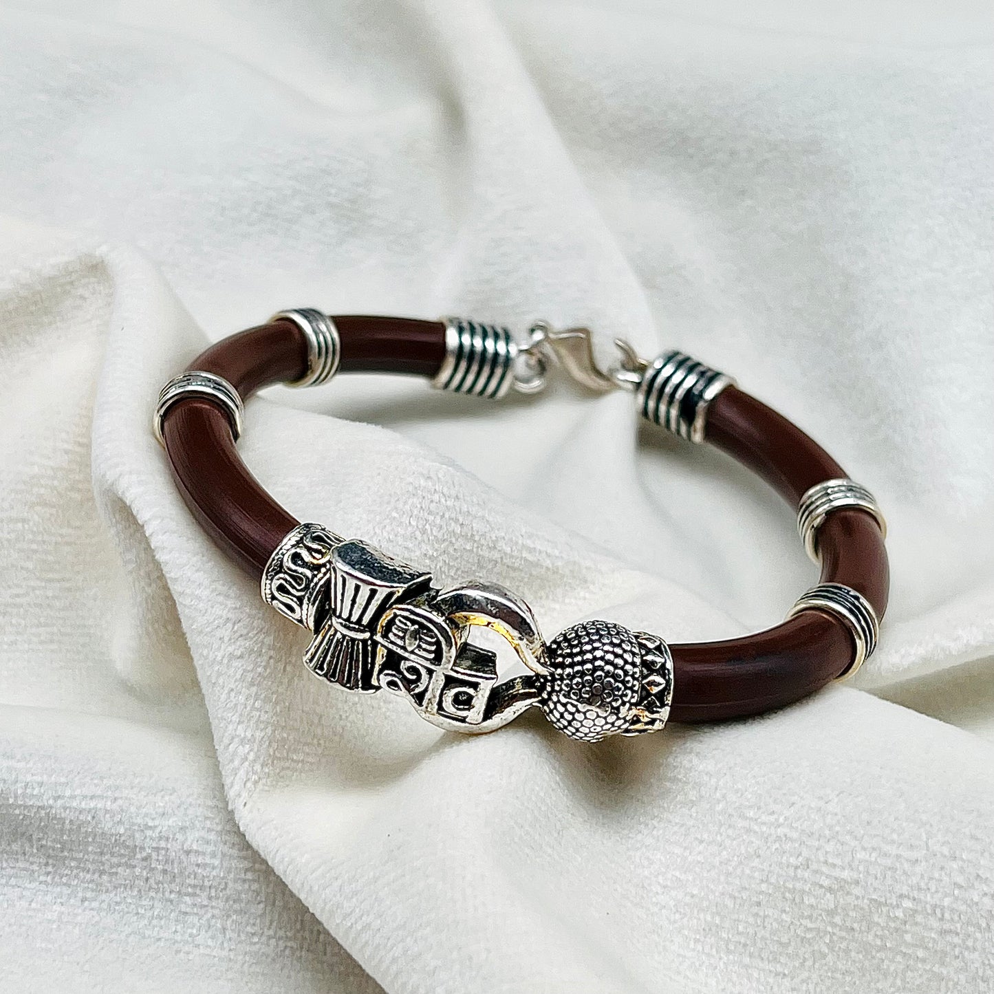 Silver Shiva Gents Bracelet