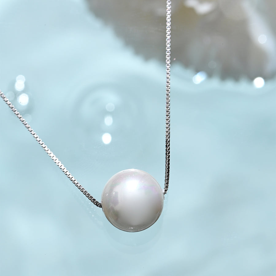 Sterling Silver Pearl Beaded Chain