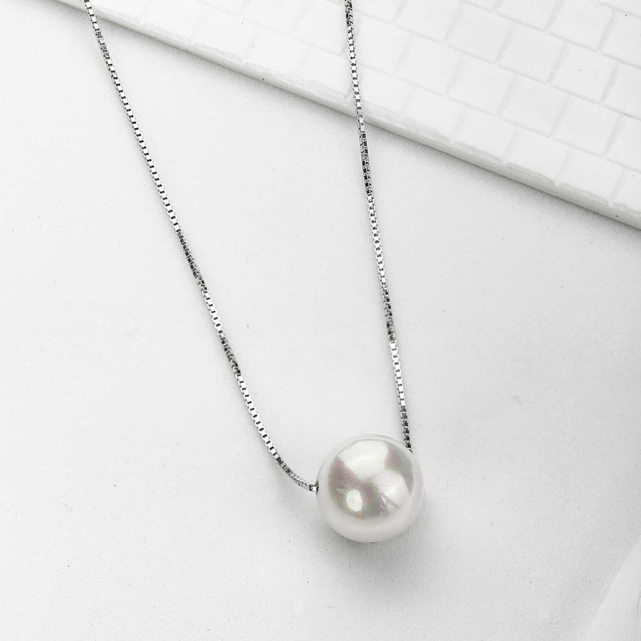 Sterling Silver Pearl Beaded Chain