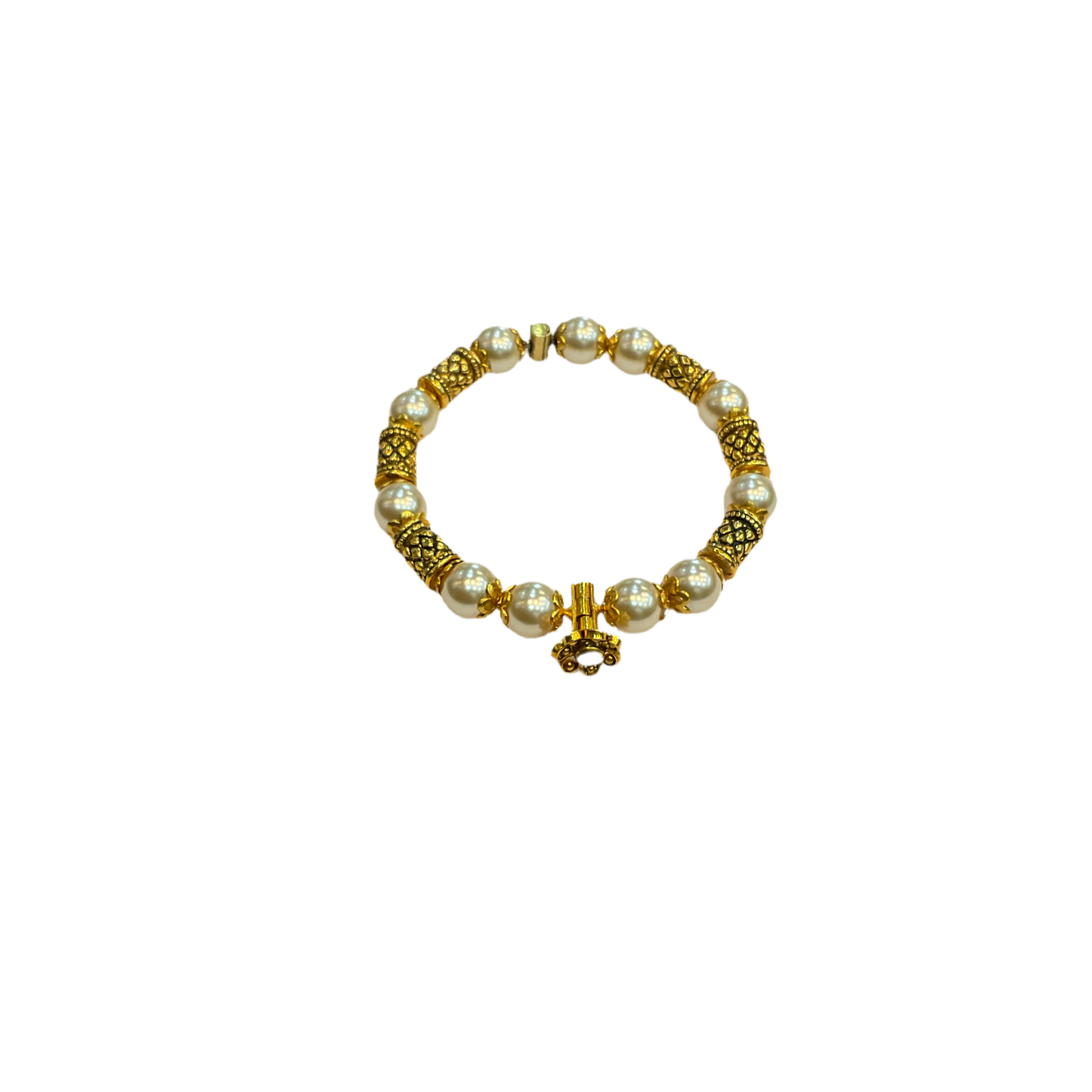 Silver pearl Bangle