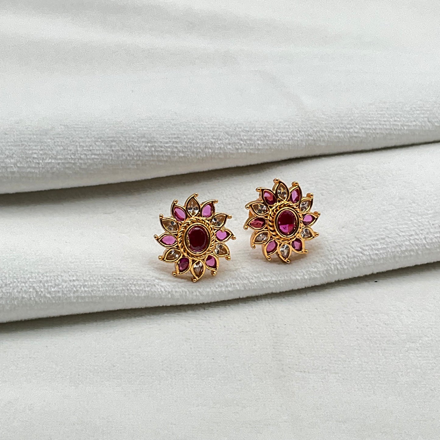 Silver Earrings Stone