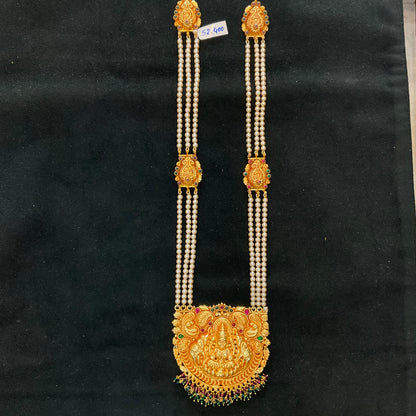 Gold Coloured Silver Laxmi Hara
