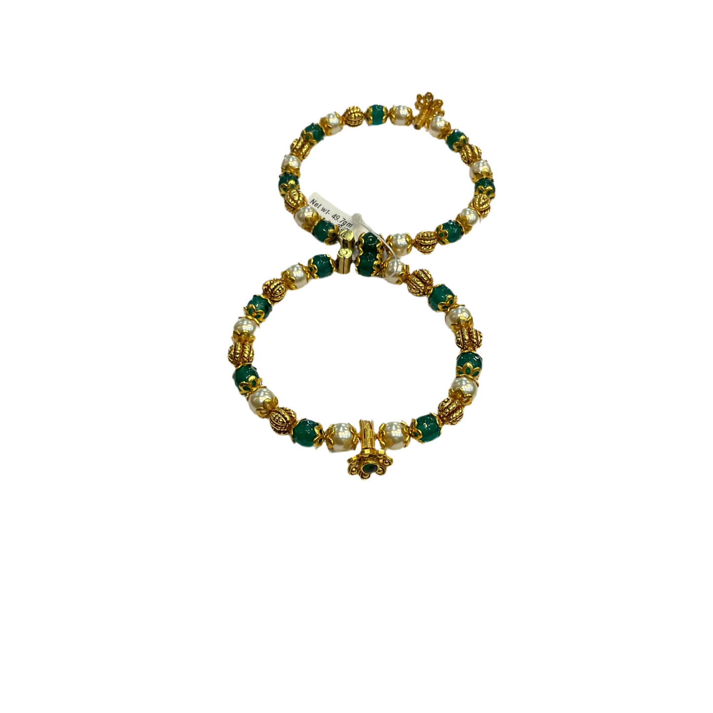 Green Bets Silver Bangle 2