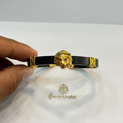 Silver Rubber Kada