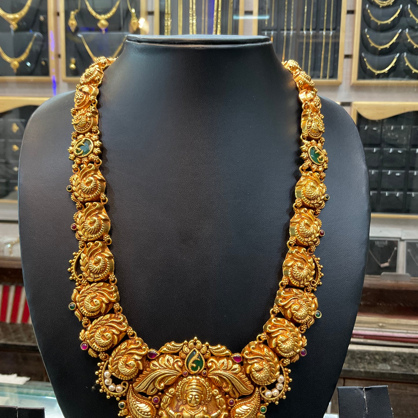 Silver Long Haram With Laxmi