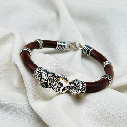 Silver Shiva Gents Bracelet