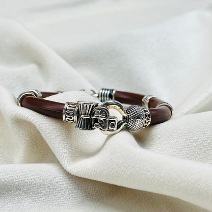 Silver Shiva Gents Bracelet