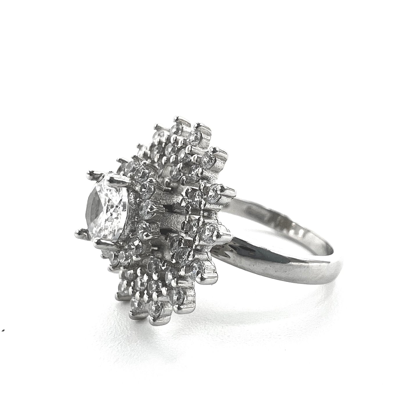 Rotatable 92.6 Silver Ring