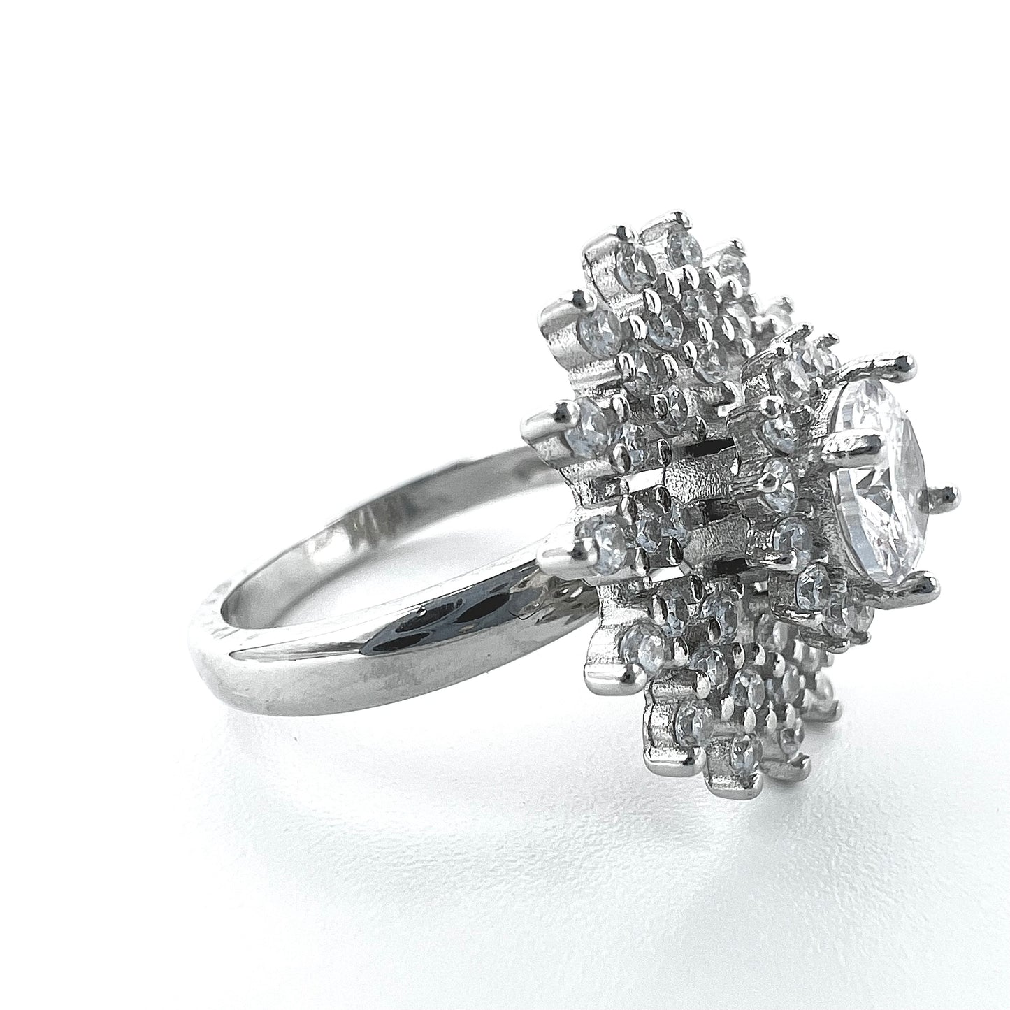 Rotatable 92.6 Silver Ring
