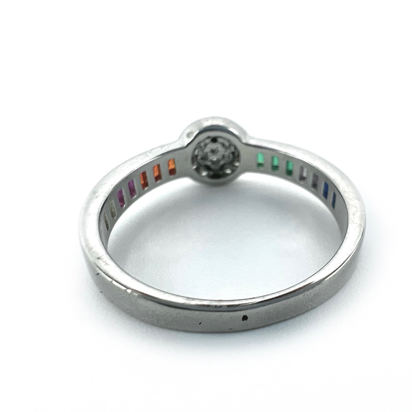 Rainbow Ring 92.5 Sterling Silver